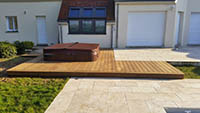 L’agrandissement de la terrasse à Montegut-Saves, une des spécialités de Maison Terrasse